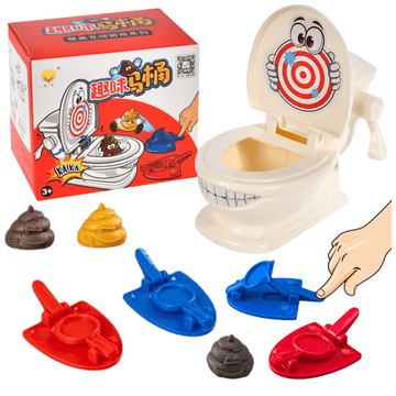 slomart LEAN TOYS Zabavna igra bacanja "kake" na WC školjku