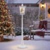 Northix Božićna ulična lampa 185 cm, toplo bijela LED, snijeg