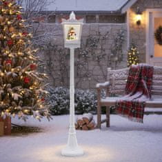 Northix Božićna ulična lampa 185 cm, toplo bijela LED, snijeg