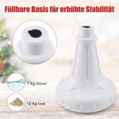 Northix Božićna ulična lampa 185 cm, toplo bijela LED, snijeg