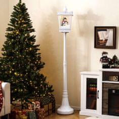 Northix Božićna ulična lampa 185 cm, toplo bijela LED, snijeg