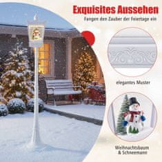 Northix Božićna ulična lampa 185 cm, toplo bijela LED, snijeg