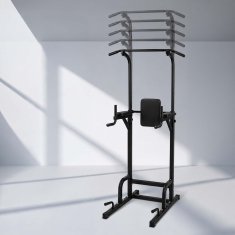 Northix Power Tower za kućnu teretanu, podesiva visina, crni čelik