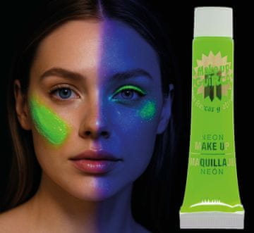 Fiestas Guirca Neon Zelena Boja za Lice u Tubi, 10 ml