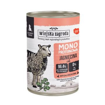 Wiejska Zagroda WIEJSKA ZAGRODA Puppy Lamb Mono 400g - Mokra hrana za štence (janjetina)