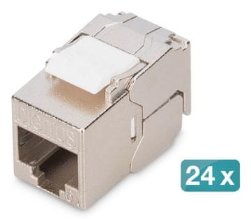 Digitus Digitus CAT 6A Keystone modul, oklopljen, bez alata, 24 kom.