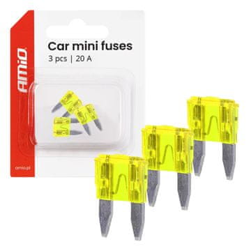 slomart AMiO Auto osigurači MINI 20A (3 kom.)