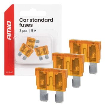 slomart AMiO Auto osigurači STANDARD 5A (3 kom.)