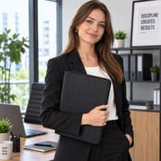 slomart LEAN A4 Organizator za dokumente s patentnim zatvaračem - crni
