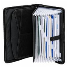 slomart LEAN A4 Organizator za dokumente s patentnim zatvaračem - crni