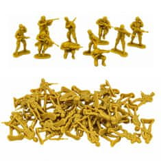 slomart LEAN TOYS Vojni set 72 komada - vojnici, vozila, dodaci