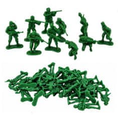 slomart LEAN TOYS Vojni set 72 komada - vojnici, vozila, dodaci