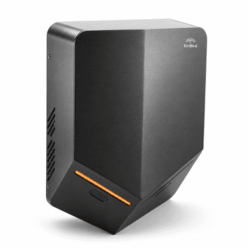 ElriBird Komercijalno sušilo za ruke 1200W V-oblik dvostruki mlaz crno
