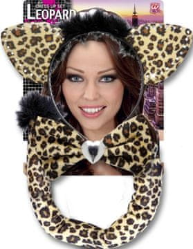 Widmann Ženski Set Leopard LUX – Uši, Mašna i Rep