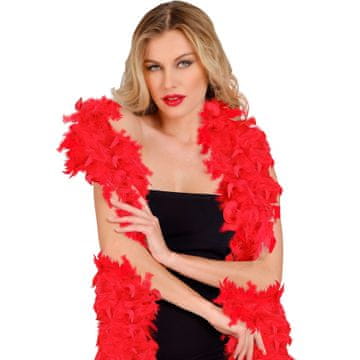 Widmann Crvena Boa od Perja – 180 cm / 50 g