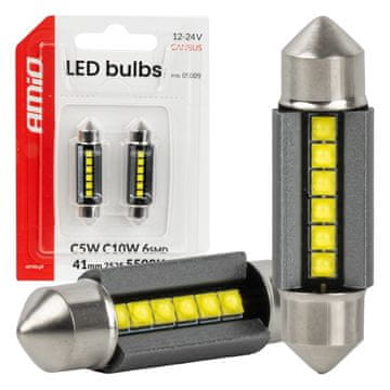 slomart AMiO LED žarulja Canbus 41mm 6xSMD 2525 bijela 12V/24V