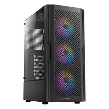 Antec AX20 Midi-T ATX RGB (0-761345-10060-1) crni gaming kućište s prozorom