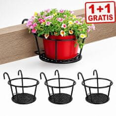 Cool Mango nosač za posude 2 komada (1 + 1 GRATIS) za urednije podove, crni, promjer 22 cm - Racky