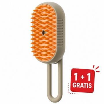 Cool Mango parna četka za kućne ljubimce 2 komada (1 + 1 GRATIS), za pse i mačke, USB punjenje - PawMist