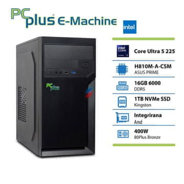 PCplus e-machine Ultra 5 225 16GB 1TB SSD stolno računalo