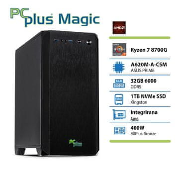 PCplus Magic Ryzen 7 8700G 32GB 1TB SSD stolno računalo