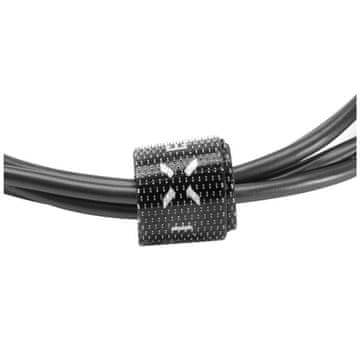 FIXED USB kabel USB/ USB-C, USB 2.0, 20W, 2m - black