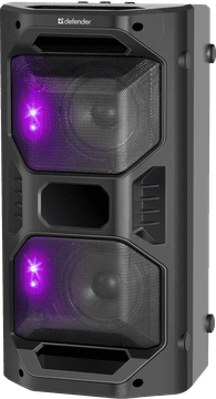 Defender Rage (65109) 2.0, 50W RGB crni prijenosni BT zvučnik