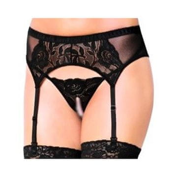 Crni podvezica i otvorene tange SoftLine 3319 S/M