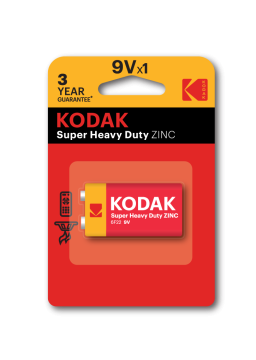 Kodak Velika baterija 9V-ZW K9VHZ 6F22 - Super Heavy Duty