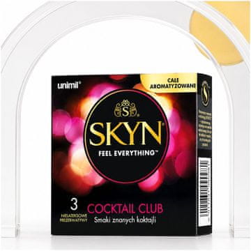UNIMIL Kondomi bez lateksa s okusom SKYN Cocktail Club 53 mm 3 kom.