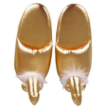 You2toys Smiješne zlatne ženske papuče s penisima Papuče za penis Zlatne 37-43