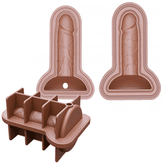 4U Silikonski kalup za penis u obliku leda 1 kom. Ledeni penis za zabave za piće