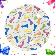 4U Papirnati tanjuri s penisima 18 cm 6 kom smiješni dodatak za zabavu