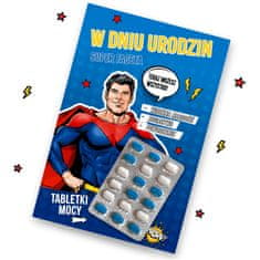 4U Rođendanska čestitka za muškarca "Super Guy" Dodatak sreći