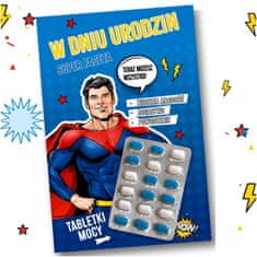 4U Rođendanska čestitka za muškarca "Super Guy" Dodatak sreći