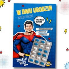 4U Rođendanska čestitka za muškarca "Super Guy" Dodatak sreći