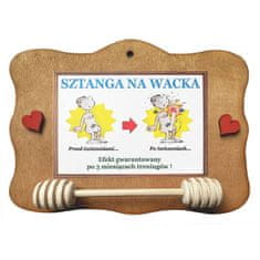 4U Wacekova šipka - Drveni okvir s humorom, poklon s jajetom