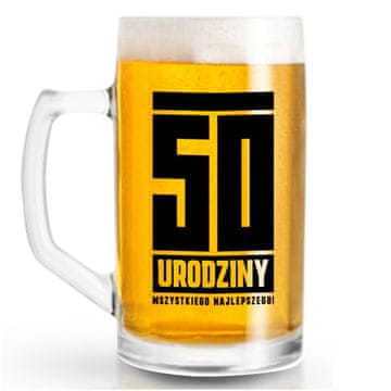 GS Krigla za pivo "50. rođendan" 500 ml - šaljivi poklon
