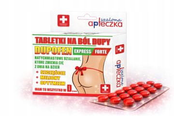 Mo Smiješne tablete za bol u stražnjici Dupofen Express Forte dražeje Ludi komplet prve pomoći