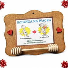4U Wacekova šipka - Drveni okvir s humorom, poklon s jajetom