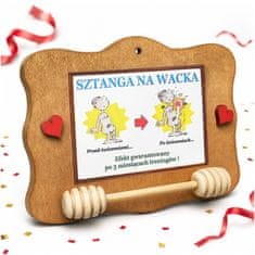 4U Wacekova šipka - Drveni okvir s humorom, poklon s jajetom