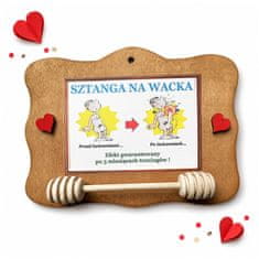 4U Wacekova šipka - Drveni okvir s humorom, poklon s jajetom
