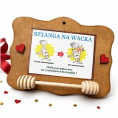 4U Wacekova šipka - Drveni okvir s humorom, poklon s jajetom