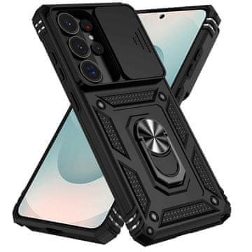 GS Oklopna futrola za Samsung Galaxy S26 Ultra, CamShield Slide, crna