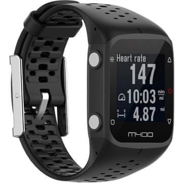 GS Silikonski remen za Polar M400/M430, crni