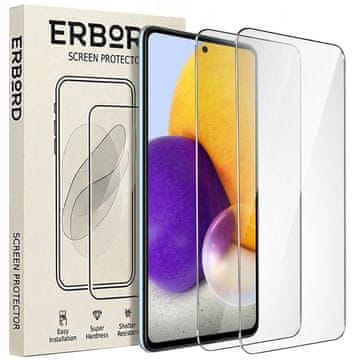 Overboard 2x Kaljeno staklo za Samsung Galaxy A72, 9H tvrdo staklo, staklo