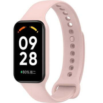GS Silikonska narukvica za Xiaomi Redmi Smart Band 2 / Xiaomi Smart Mi Band 8 Active, roza