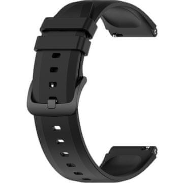 GS Univerzalni silikonski remen 22 mm, crni
