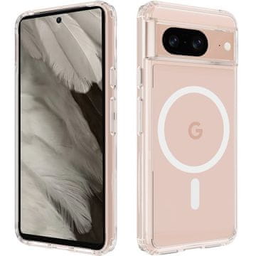 GS Hibridna futrola za MagSafe za Google Pixel 8 Fusion, prozirna