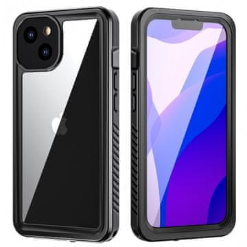 GS IP68 Vodootporna futrola za iPhone 13, crna